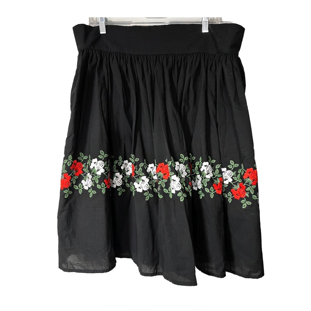 Trashy Diva Embroidered Roses HIlda Skirt Size 20